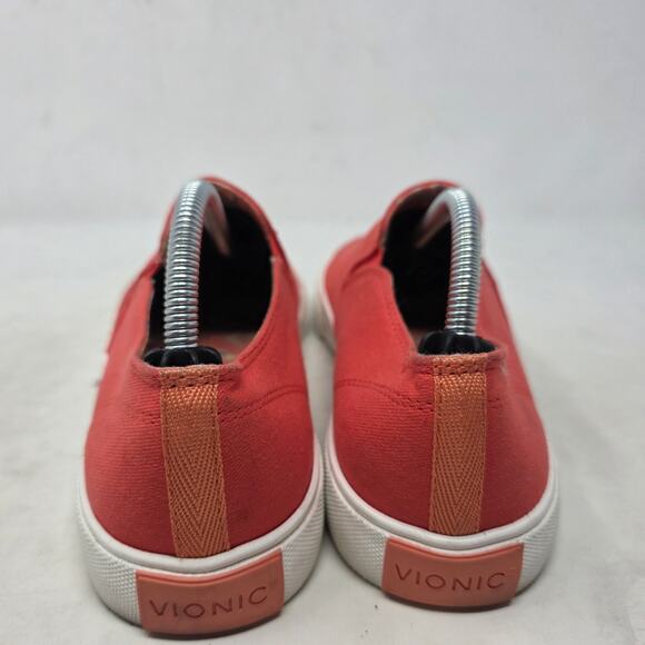 Vionic Groove Slip-On Womens 7 Coral Canvas Comfort Sneakers Casual - Picture 5 of 8